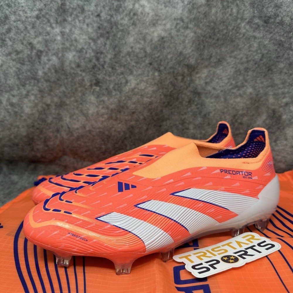 Adidas Predator Elite LL FG Soccer Cleats Mens Sz 5.5 Womens Sz 6.5 Coral Blaze
